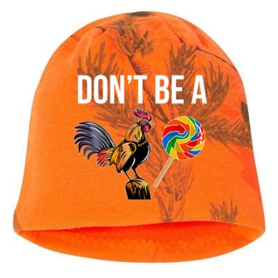 DonT Be A Sucker Cock Funny Rooster Inappropriate Humor Kati - Camo Knit Beanie