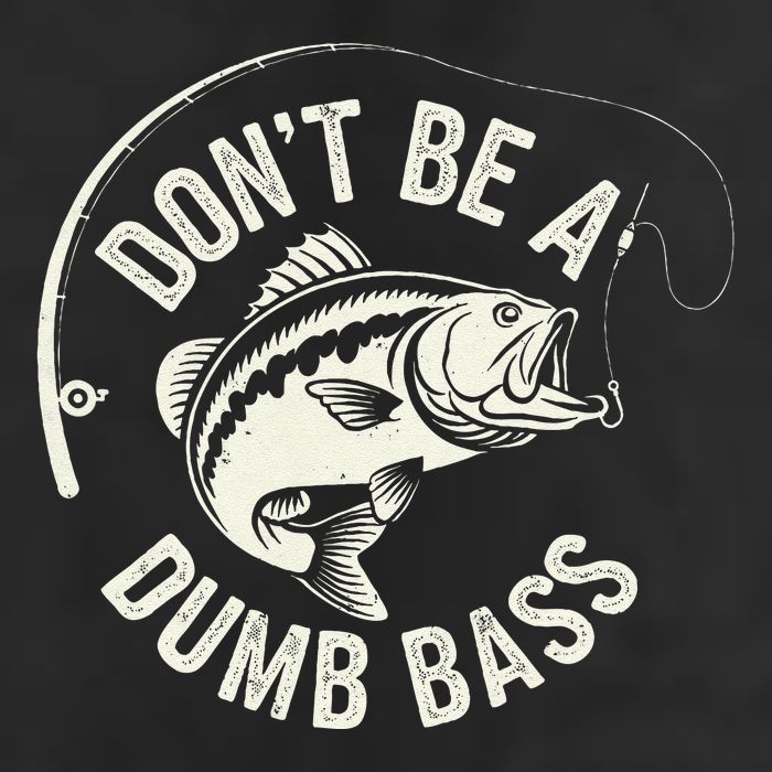DonT Be A Dumb Bass Fishing Humor Fisherman Funny Fishing Adult Drive Performance Visor