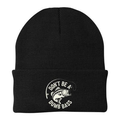 DonT Be A Dumb Bass Fishing Humor Fisherman Funny Fishing Beanie