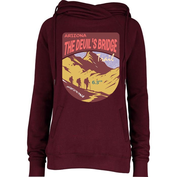 Devils Bridge Arizona Womens Funnel Neck Pullover Hood