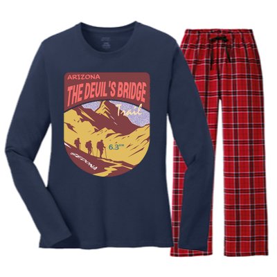 Devils Bridge Arizona Women's Long Sleeve Flannel Pajama Set 