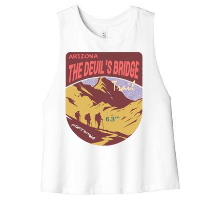 Devils Bridge Arizona Women's Racerback Cropped Tank