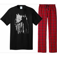 Dad Bowfishing Archer American Flag Vintage Great Gift Pajama Set