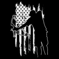 Dad Bowfishing Archer American Flag Vintage Great Gift Polo
