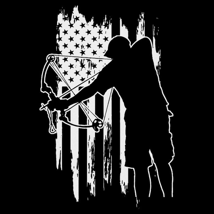 Dad Bowfishing Archer American Flag Vintage Great Gift Polo