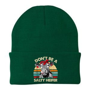 Don’t Be A Salty Heifer Tee Cows Lover Knit Cap Winter Beanie