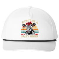 Don’t Be A Salty Heifer Tee Cows Lover Snapback Five-Panel Rope Hat