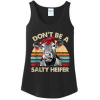 Don’t Be A Salty Heifer Tee Cows Lover Ladies Essential Tank