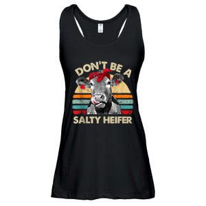 Don’t Be A Salty Heifer Tee Cows Lover Ladies Essential Flowy Tank