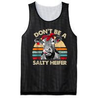 Don’t Be A Salty Heifer Tee Cows Lover Mesh Reversible Basketball Jersey Tank