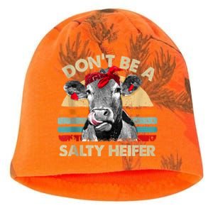 Don’t Be A Salty Heifer Tee Cows Lover Kati - Camo Knit Beanie