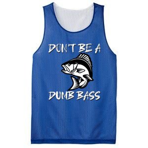 DonT Be A Dumb Bass Funny Fishing Mesh Reversible Basketball Jersey Tank