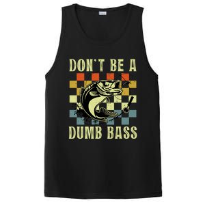 Dont Be A Dumb Bass Funny Fishing Dad Bass Fish PosiCharge Competitor Tank