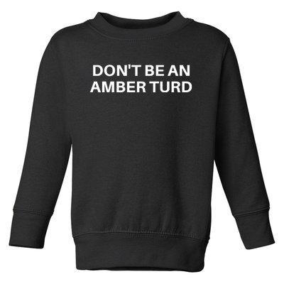 Don't Be An Amber Turd Funny Justice For Johnny Toddler Sweatshirt