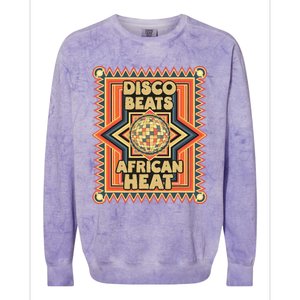 Disco Beats African Heat Retro 1970s Soul Music Colorblast Crewneck Sweatshirt