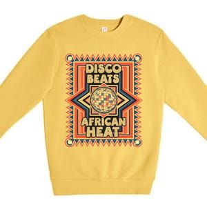 Disco Beats African Heat Retro 1970s Soul Music Premium Crewneck Sweatshirt