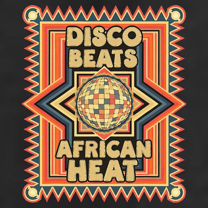 Disco Beats African Heat Retro 1970s Soul Music 7 Panel Mesh Trucker Snapback Hat