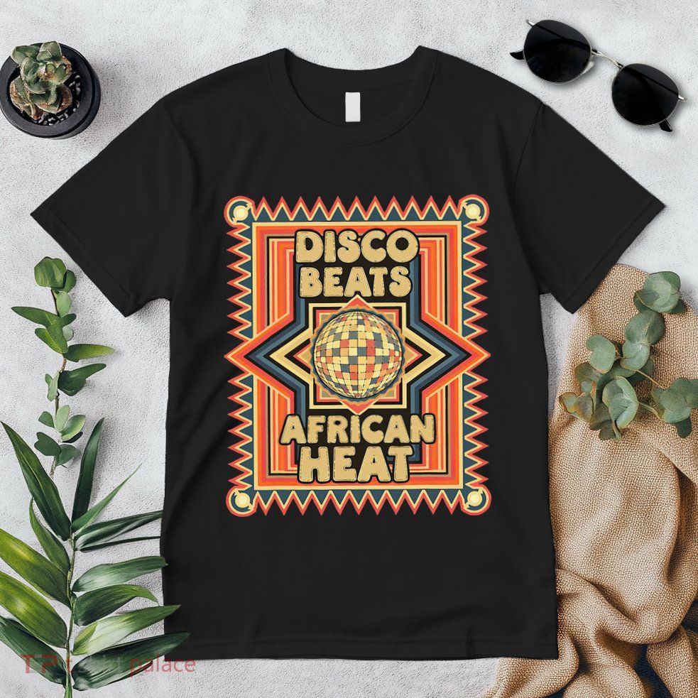 Disco Beats African Heat Retro 1970s Soul Music Premium T-Shirt