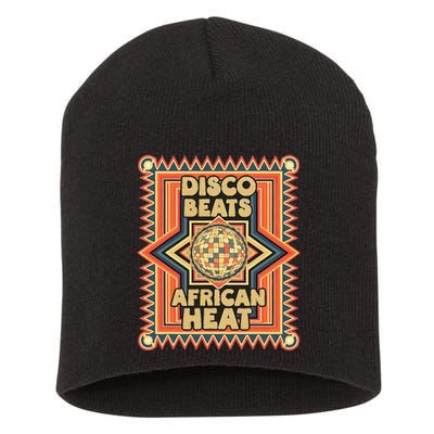Disco Beats African Heat Retro 1970s Soul Music Short Acrylic Beanie