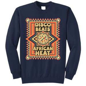 Disco Beats African Heat Retro 1970s Soul Music Tall Sweatshirt