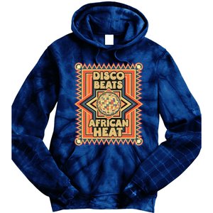 Disco Beats African Heat Retro 1970s Soul Music Tie Dye Hoodie