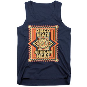 Disco Beats African Heat Retro 1970s Soul Music Tank Top