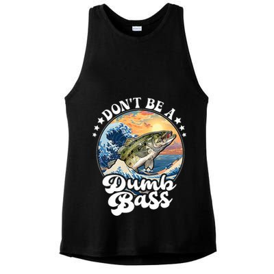 DonT Be A Dumb Bass Ladies PosiCharge Tri-Blend Wicking Tank