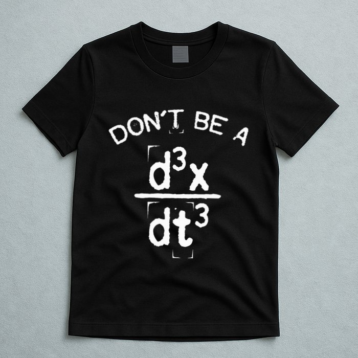 DonT Be A Jerk Funny Nerdy Math Physics Joke Pun T-Shirt