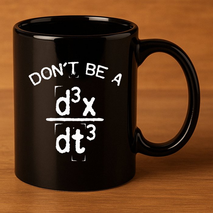 DonT Be A Jerk Funny Nerdy Math Physics Joke Pun 11oz C Handle Ceramic Mug