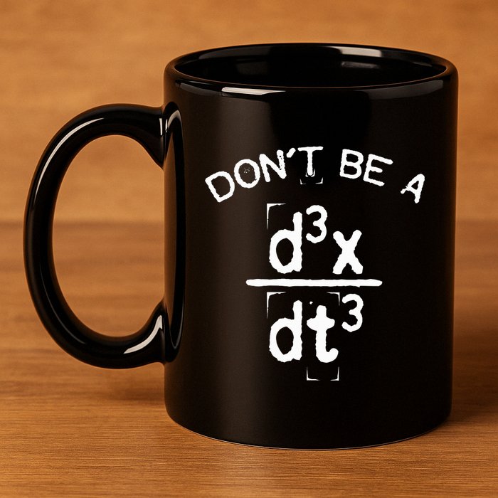 DonT Be A Jerk Funny Nerdy Math Physics Joke Pun 11oz C Handle Ceramic Mug