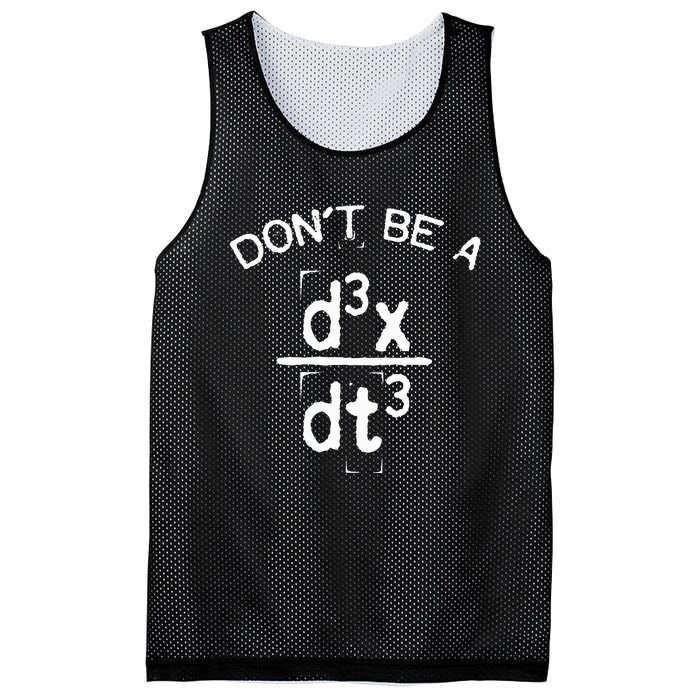 DonT Be A Jerk Funny Nerdy Math Physics Joke Pun Mesh Reversible Basketball Jersey Tank