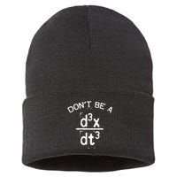 DonT Be A Jerk Funny Nerdy Math Physics Joke Pun Sustainable Knit Beanie