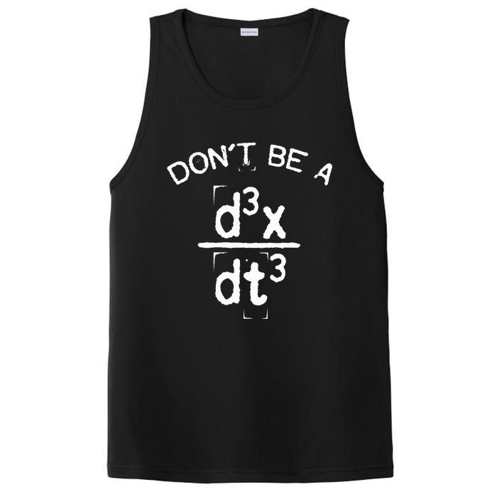 DonT Be A Jerk Funny Nerdy Math Physics Joke Pun PosiCharge Competitor Tank