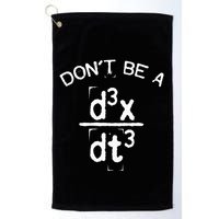 DonT Be A Jerk Funny Nerdy Math Physics Joke Pun Golf Towel