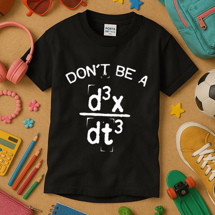 DonT Be A Jerk Funny Nerdy Math Physics Joke Pun Kids T-Shirt