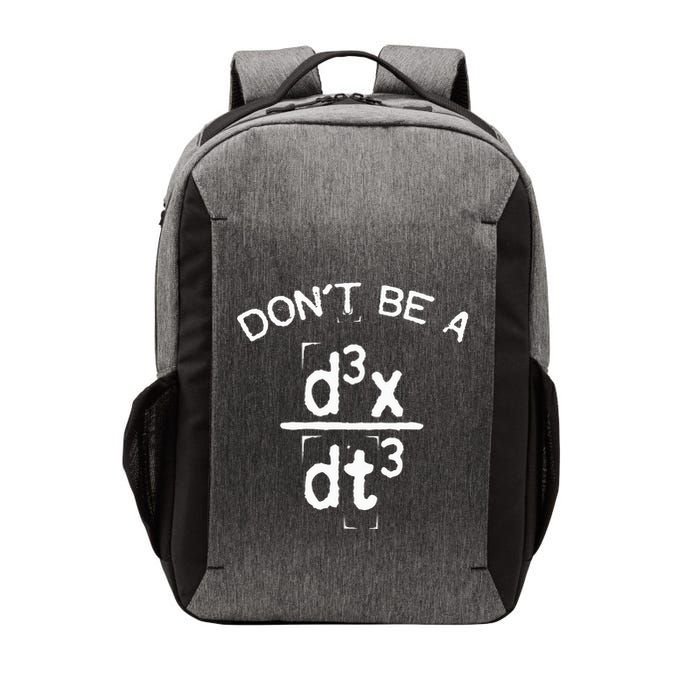 DonT Be A Jerk Funny Nerdy Math Physics Joke Pun Vector Backpack