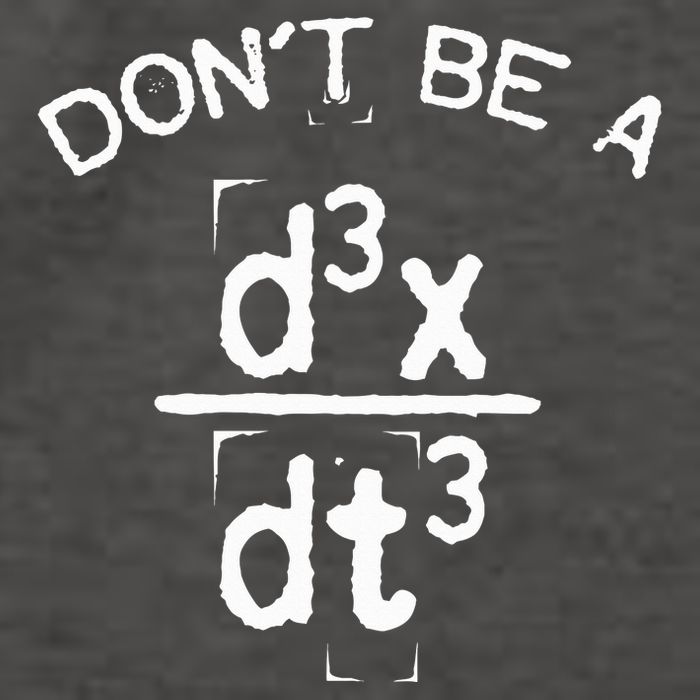 DonT Be A Jerk Funny Nerdy Math Physics Joke Pun Vector Backpack