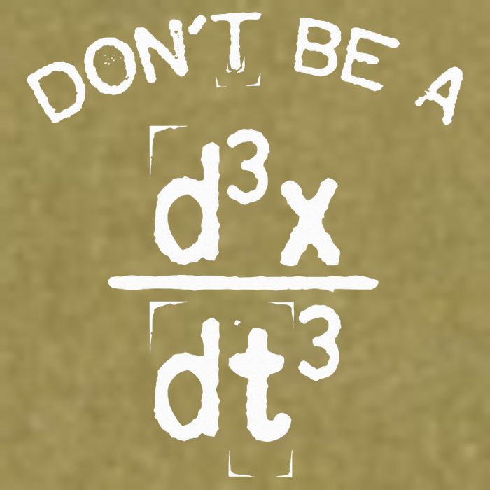 DonT Be A Jerk Funny Nerdy Math Physics Joke Pun Garment-Dyed Women's Muscle Tee