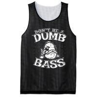 DonT Be A Dumb Bass Funny Largemouth Bass Fishing Mesh Reversible Basketball Jersey Tank