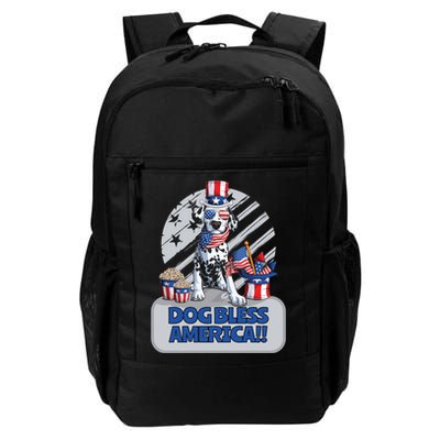 Dog Bless America 4th Of July Dalmation Patriotic Usa Gift Backpack
