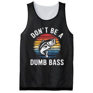 DonT Be A Dumb Bass Funny Fishing Fishing Meme Mesh Reversible Basketball Jersey Tank