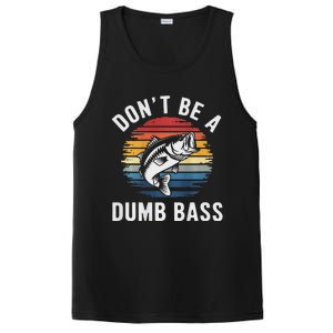 DonT Be A Dumb Bass Funny Fishing Fishing Meme PosiCharge Competitor Tank