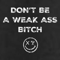 Don’T Be A Weak Ass Bitch Funny Face Icon Meme 25L Jumbo Tote
