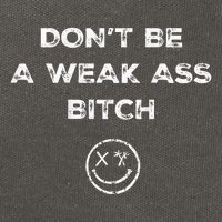 Don’T Be A Weak Ass Bitch Funny Face Icon Meme Cotton Canvas Backpack