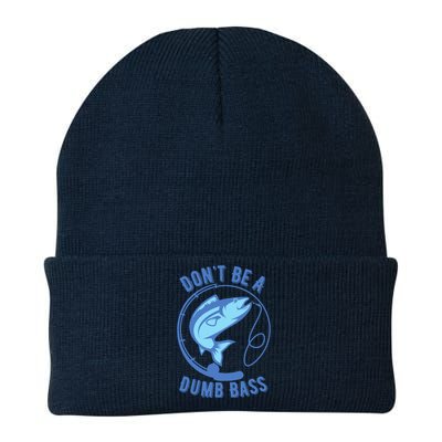 DonT Be A Dumb Bass Fishing Googan Fisherman Loves To Fish Knit Cap Winter Beanie