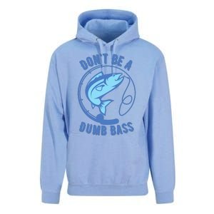 DonT Be A Dumb Bass Fishing Googan Fisherman Loves To Fish Unisex Surf Hoodie