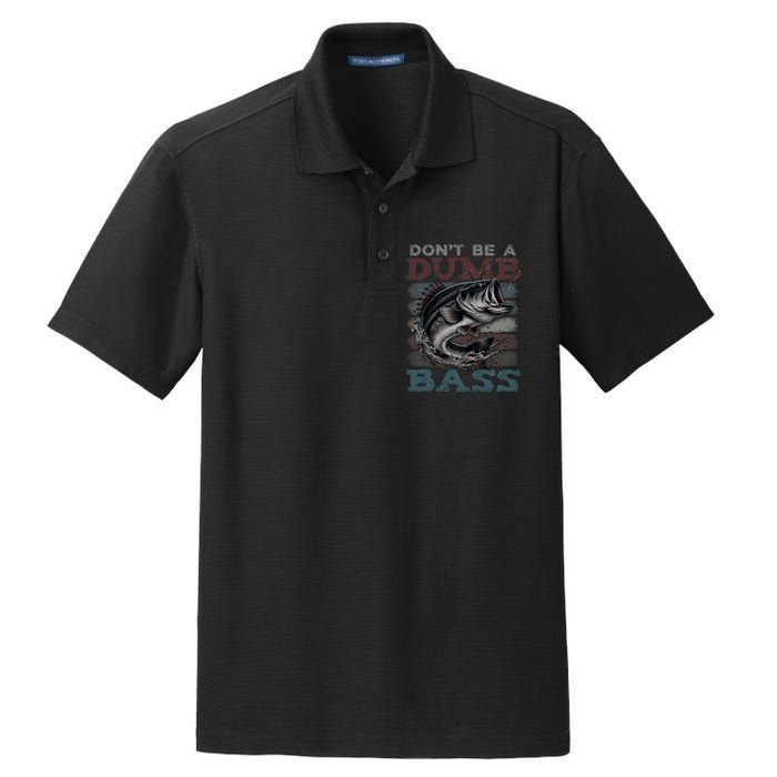 Dont Be A Dumb Bass Funny Bass Fishing Dad Jokes Dry Zone Grid Polo