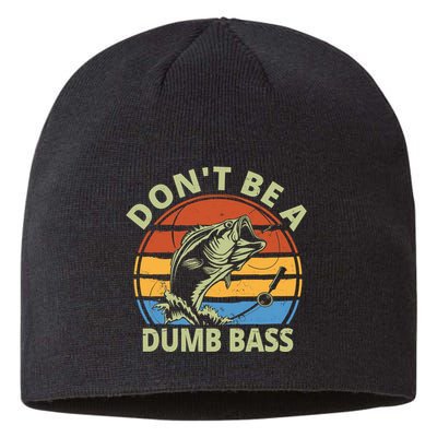 Dont Be A Dumb Bass Funny Fishing Sustainable Beanie