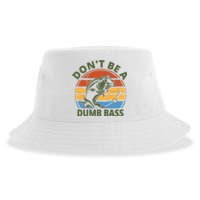 Dont Be A Dumb Bass Funny Fishing Sustainable Bucket Hat