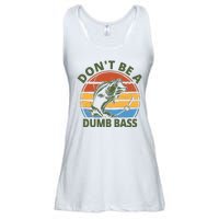 Dont Be A Dumb Bass Funny Fishing Ladies Essential Flowy Tank